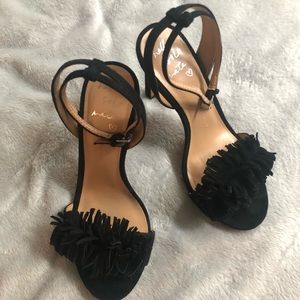 Black Suede Sandals
